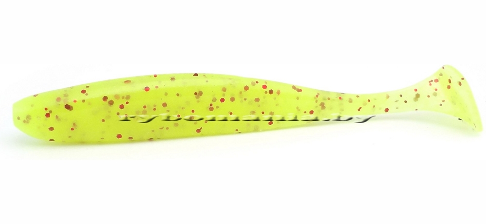  Keitech Easy Shiner 4.5" #PAL01S Chartreuse Red Flake